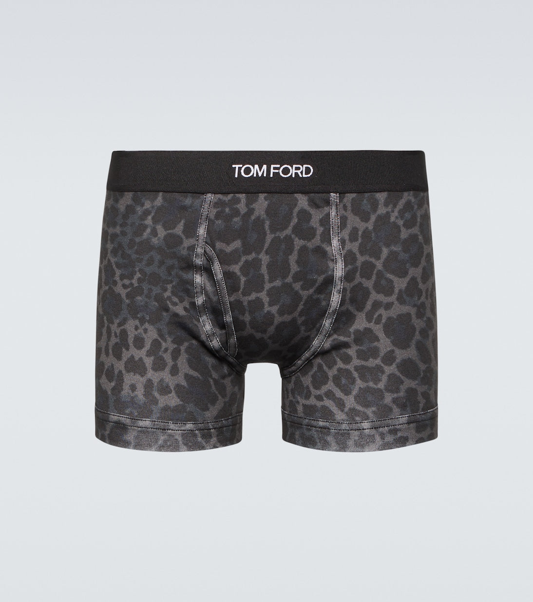 Tom Ford - Leopard-print cotton-blend boxer briefs
