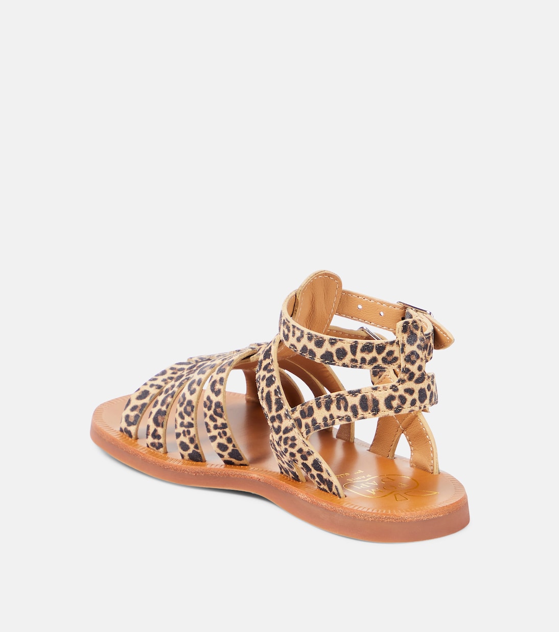 Pom d'Api - Plagette Gladiator leopard-print sandals