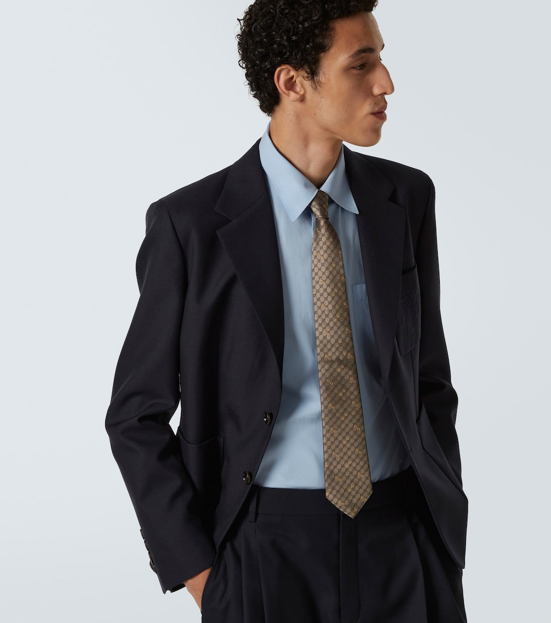 Gucci - GG silk jacquard tie