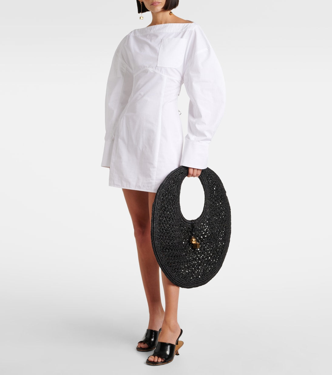 Jacquemus - Spiaggia raffia shoulder bag