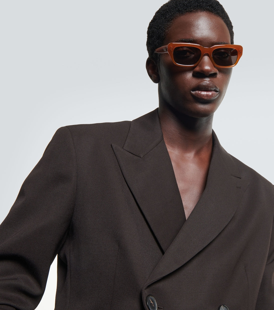 Celine Eyewear - Celine 3 Dots rectangular sunglasses