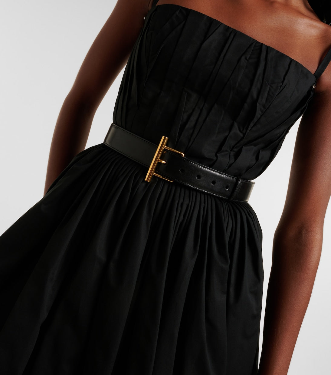 McQueen - T-Bar Hip leather belt