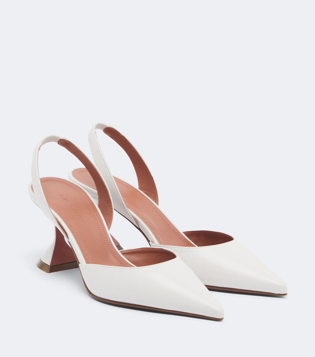 Amina Muaddi - Holli leather slingback pumps