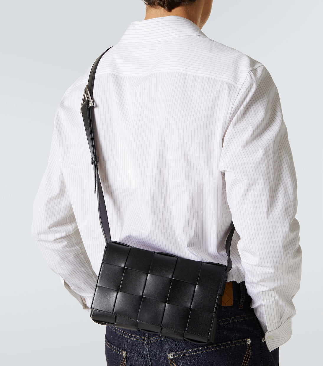 Bottega Veneta - Cassette Intreccio leather crossbody bag