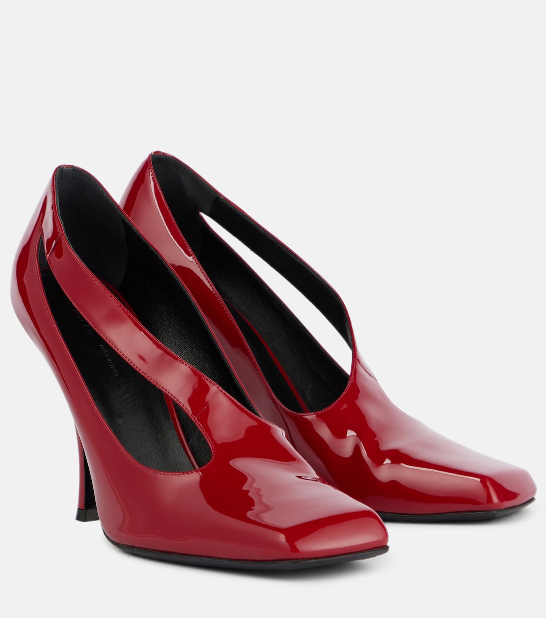 Khaite - Eva 100 cutout patent leather pumps