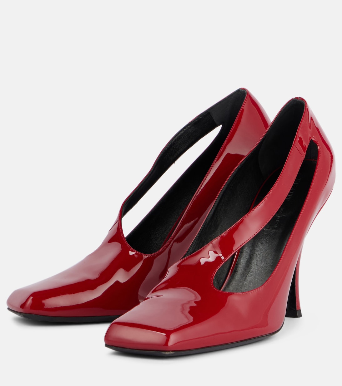 Khaite - Eva 100 cutout patent leather pumps