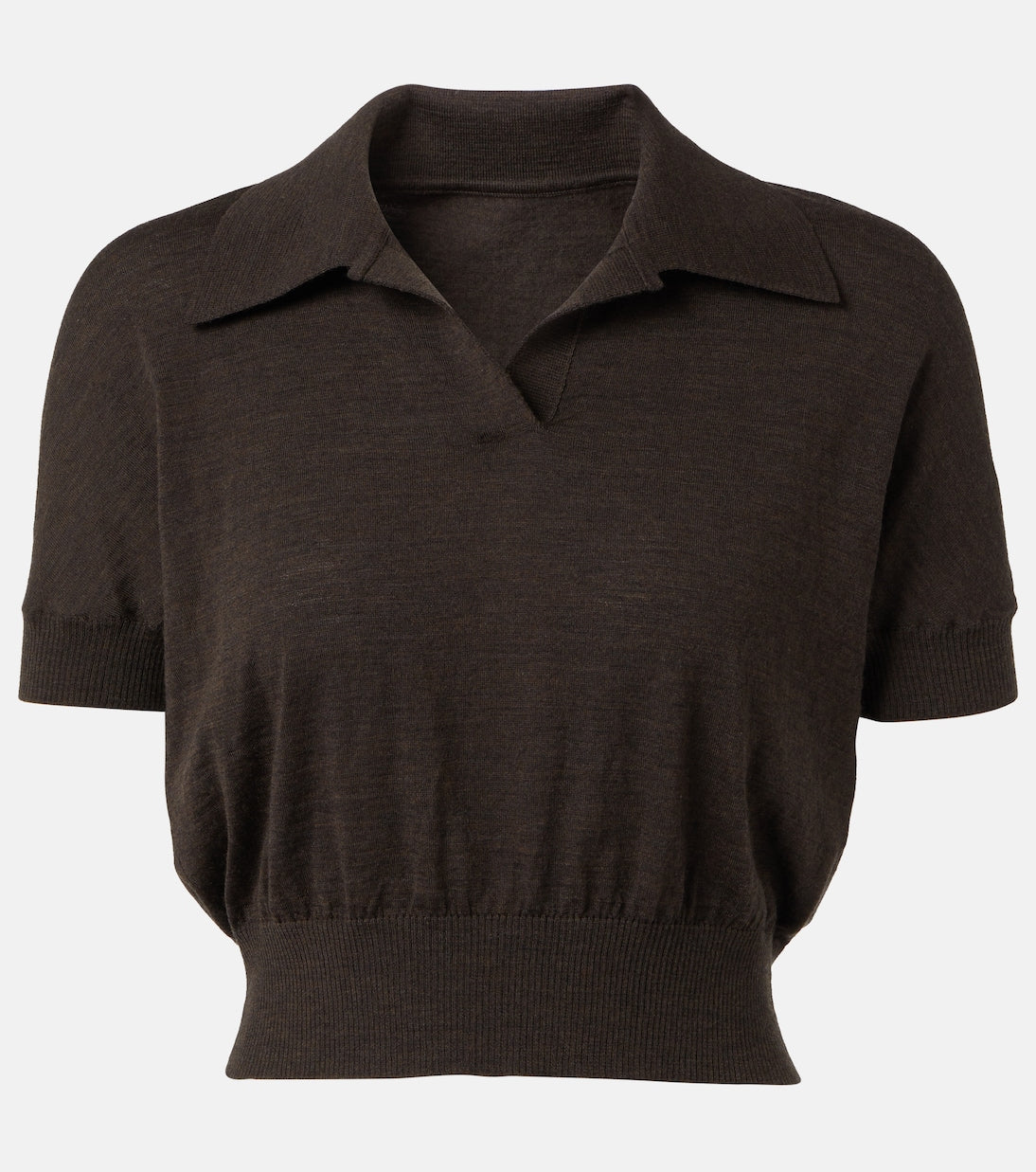 Khaite - Morgane wool-blend polo shirt