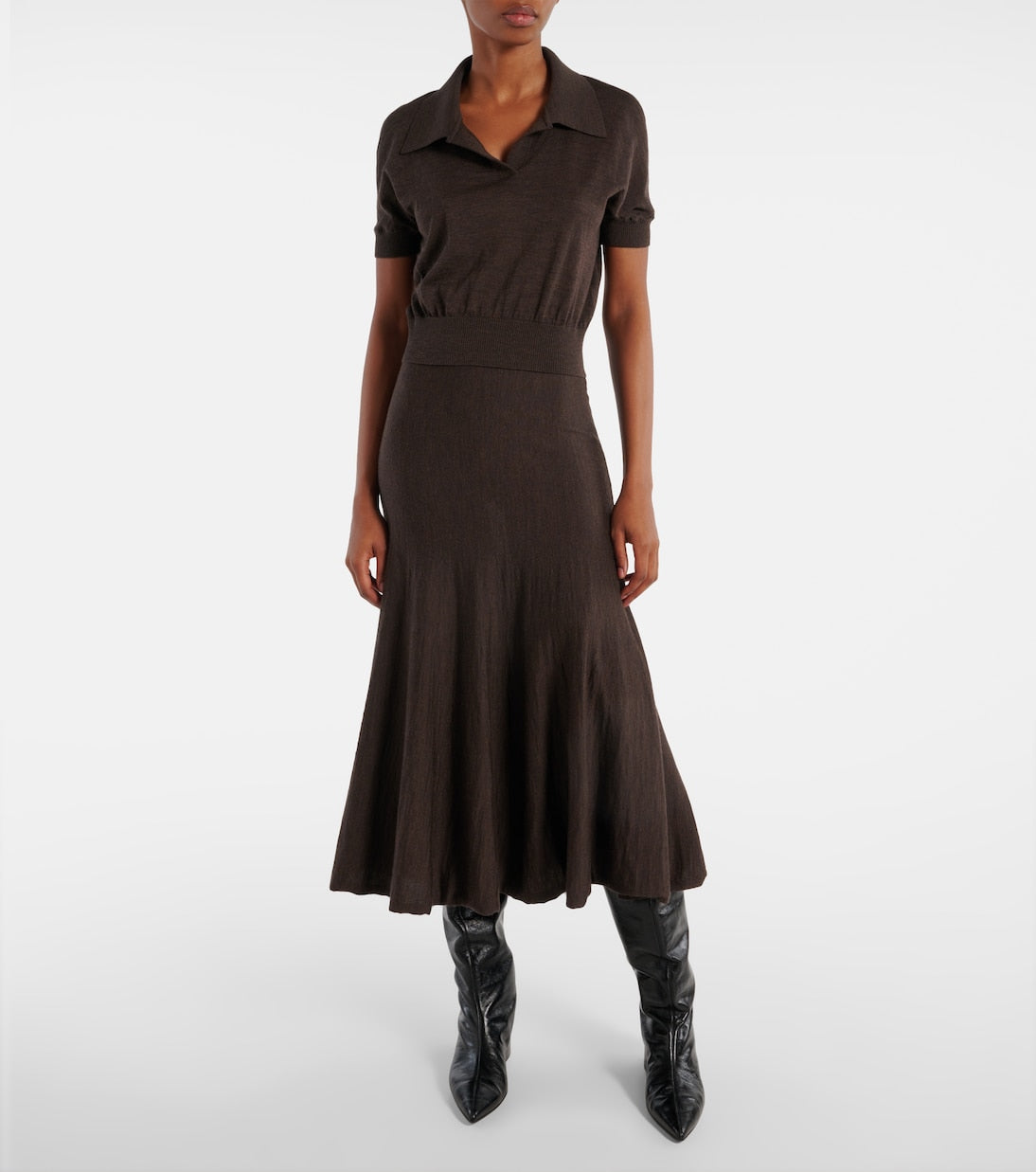 Khaite - Morgane wool-blend polo shirt