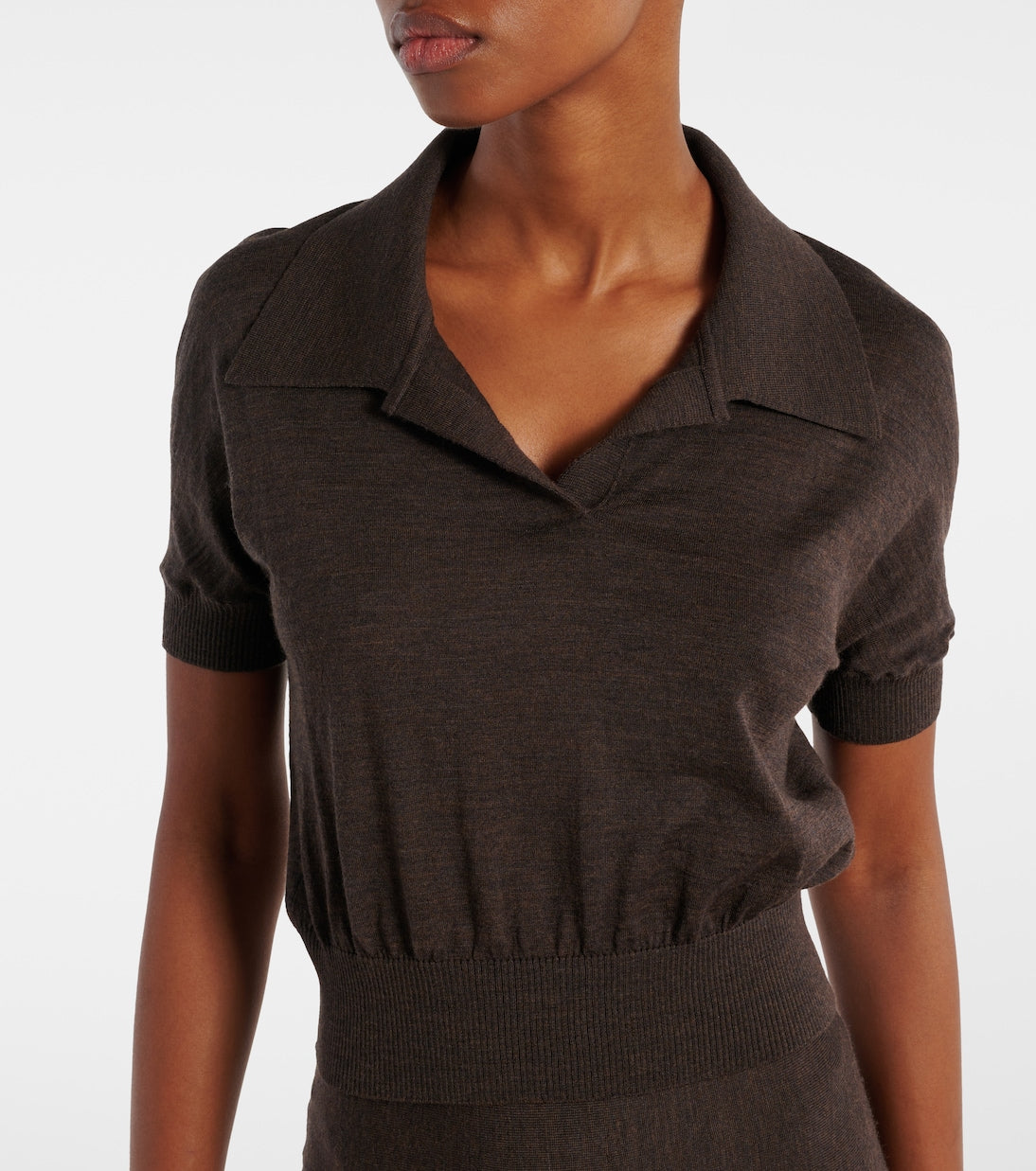 Khaite - Morgane wool-blend polo shirt
