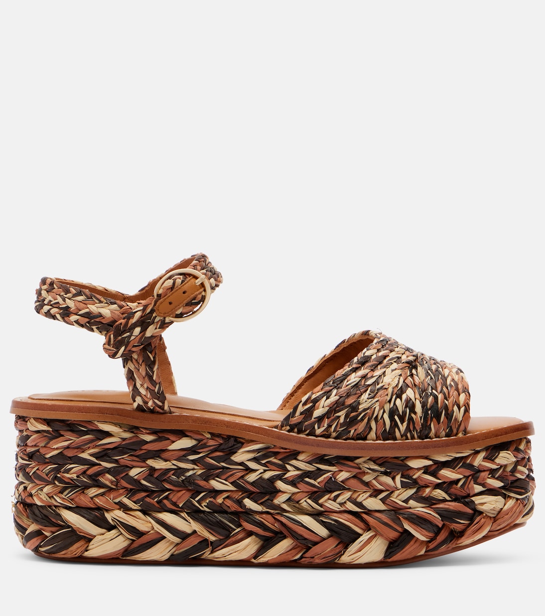 Clergerie - Arty raffia platform sandals