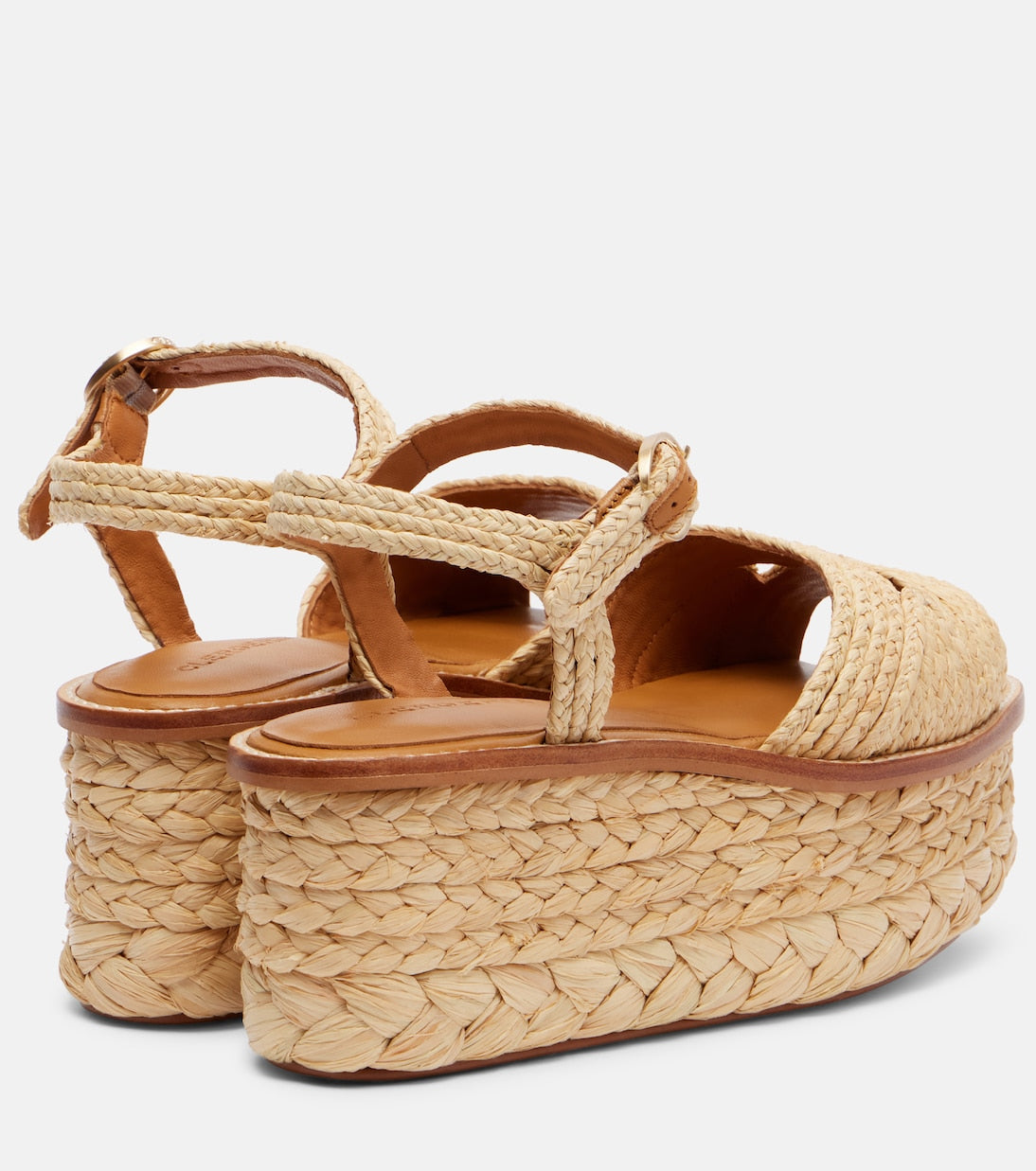 Clergerie - Arty raffia platform sandals