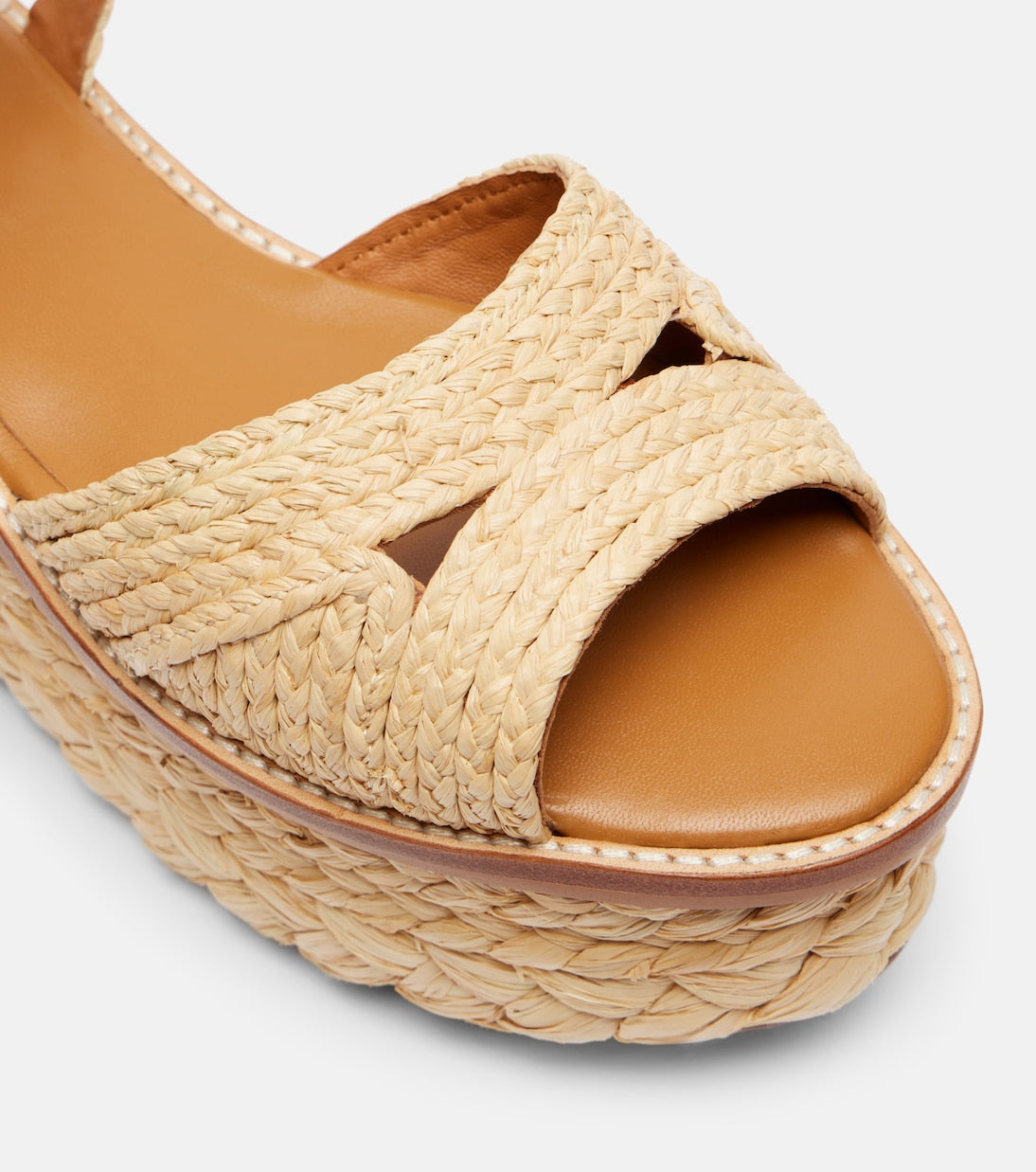 Clergerie - Arty raffia platform sandals