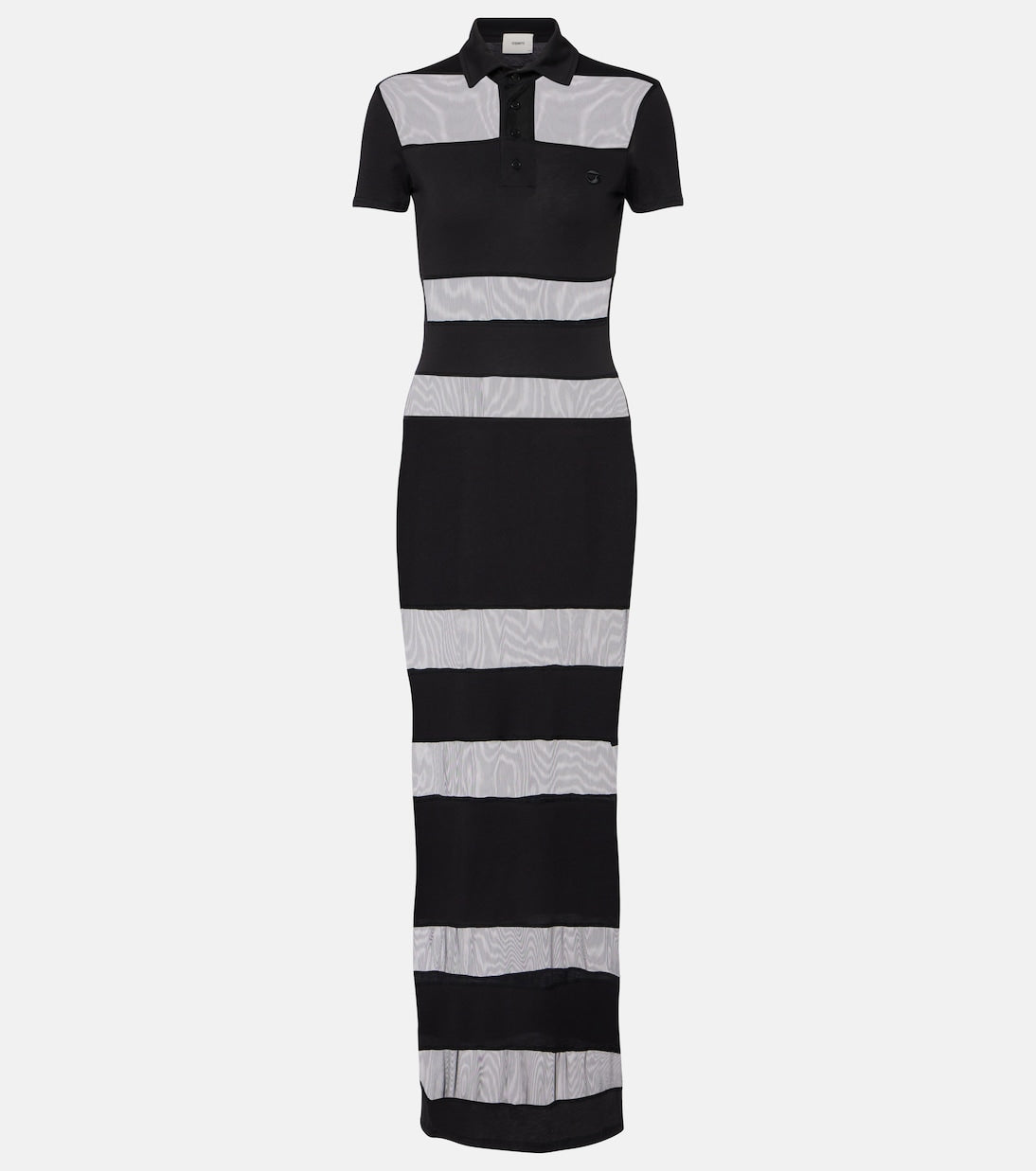 Coperni - Striped shee-paneled maxi dress