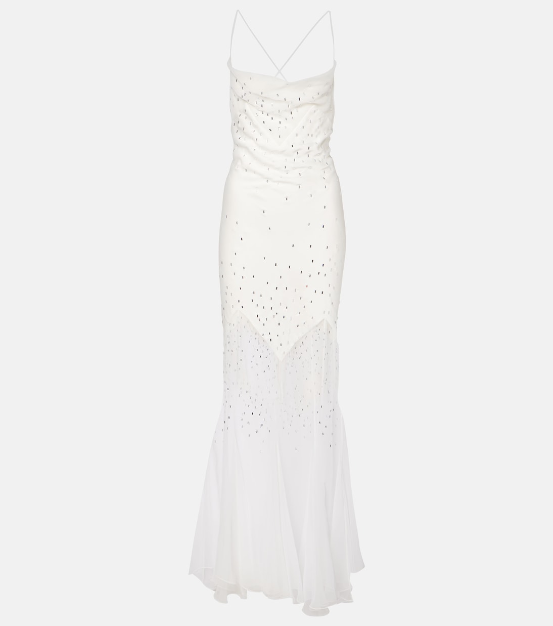 Rabanne - Embellished sheer gown