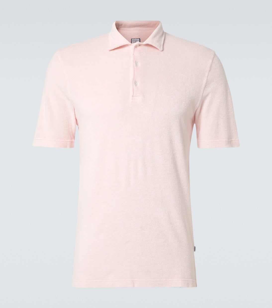 Fedeli - Cotton terry polo shirt