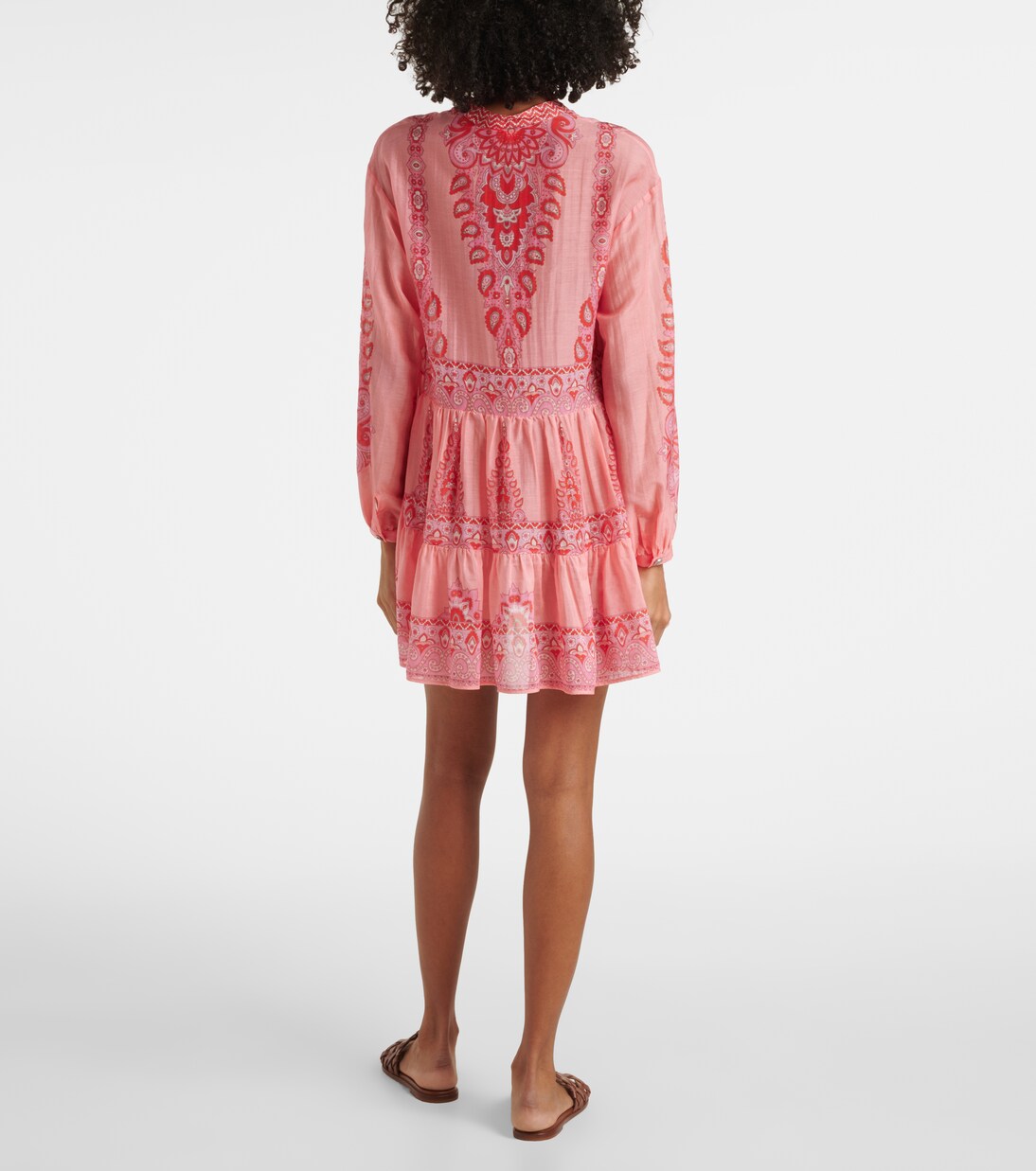 Etro - Printed cotton and silk minidress