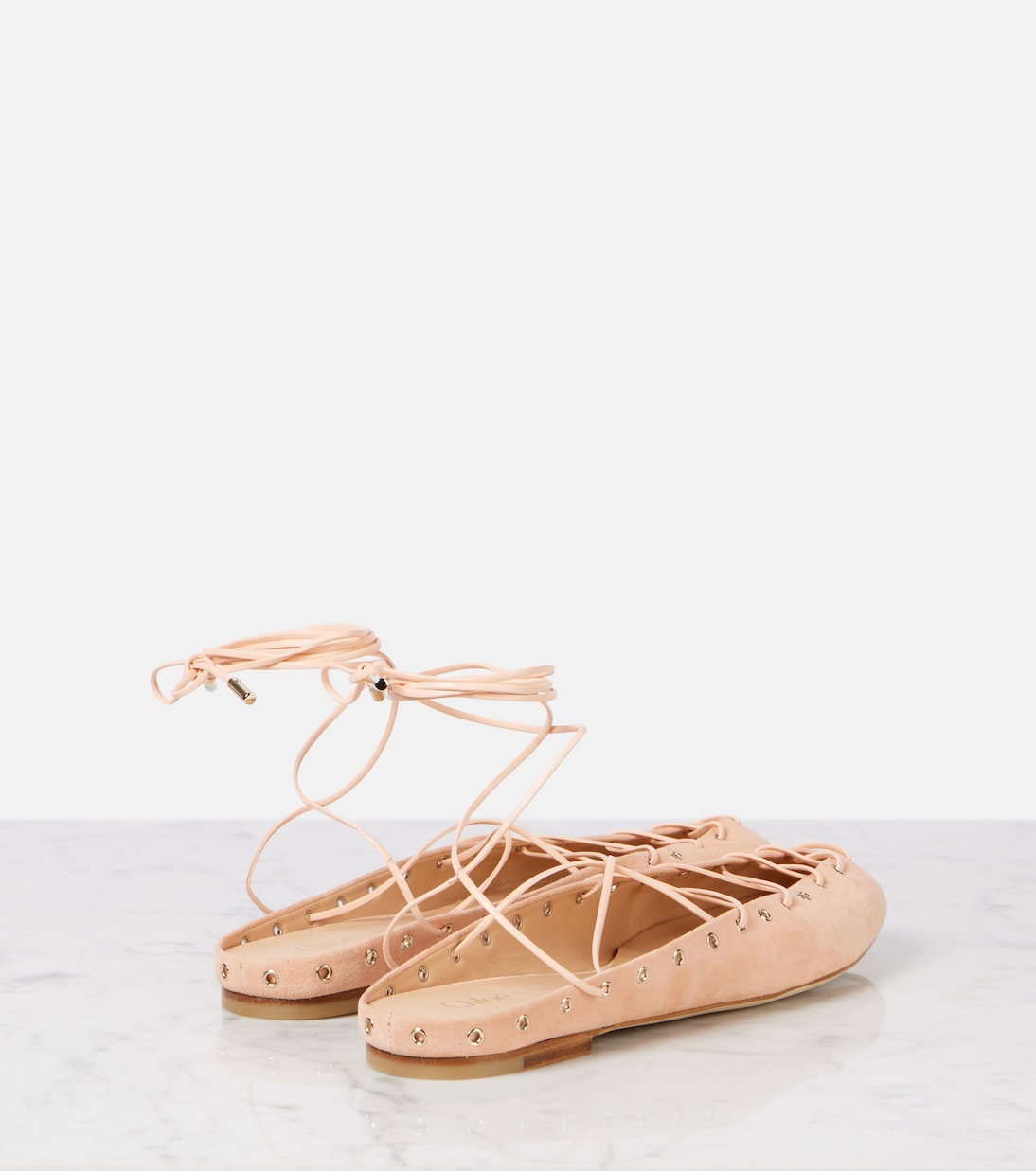 Chloé - Ghillies suede flats