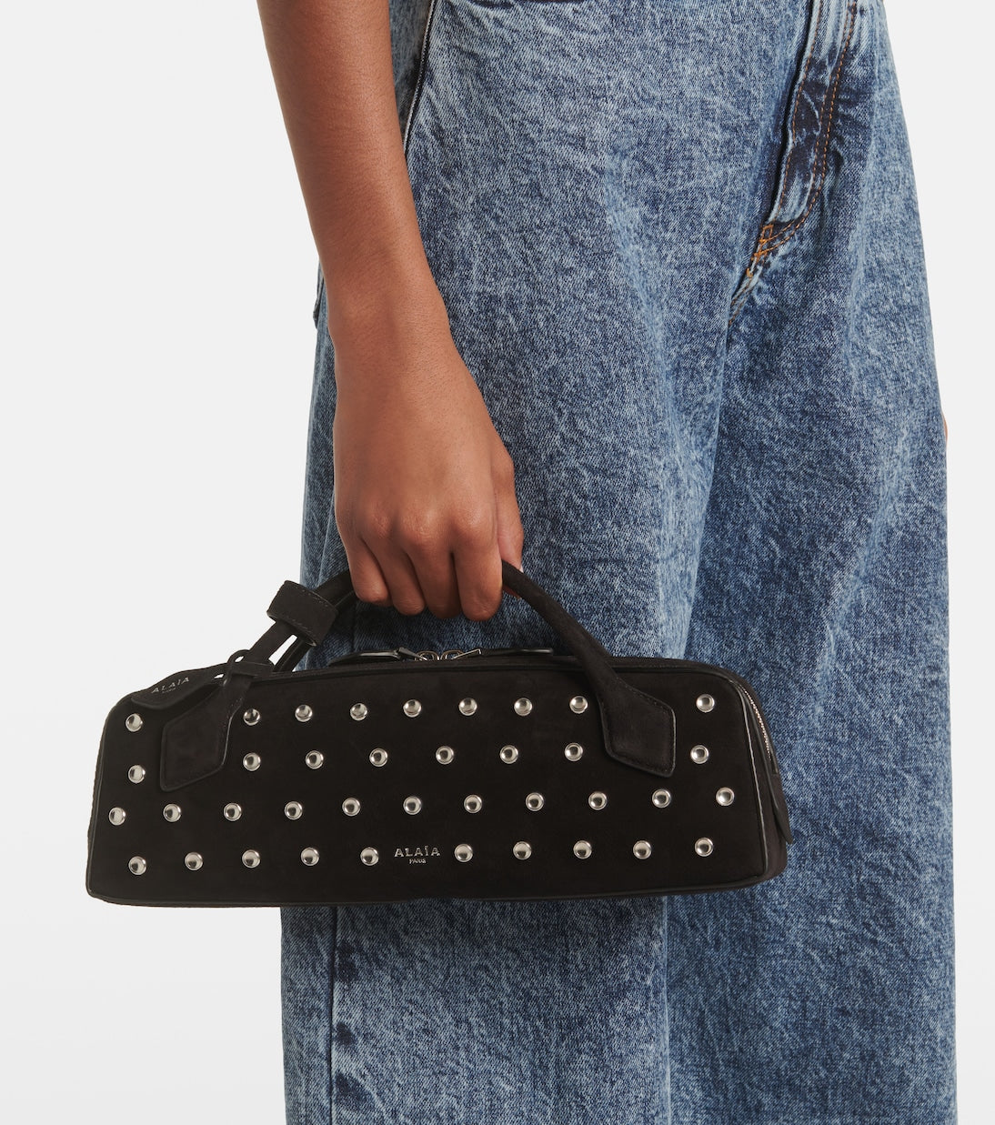 Alaïa - Le Teckel studded leather clutch