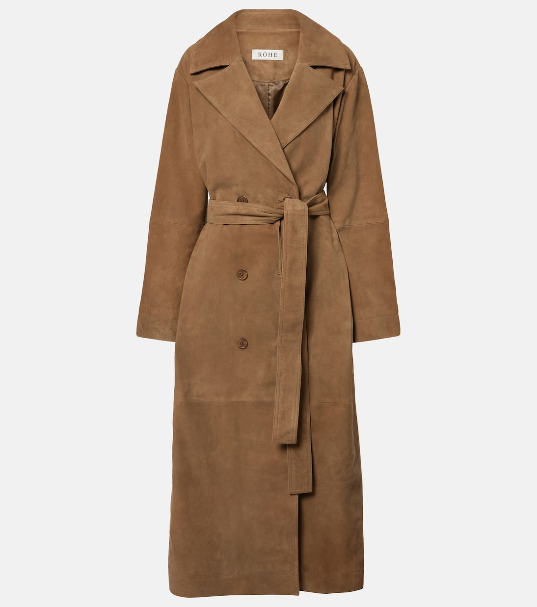Róhe - Suede wrap coat