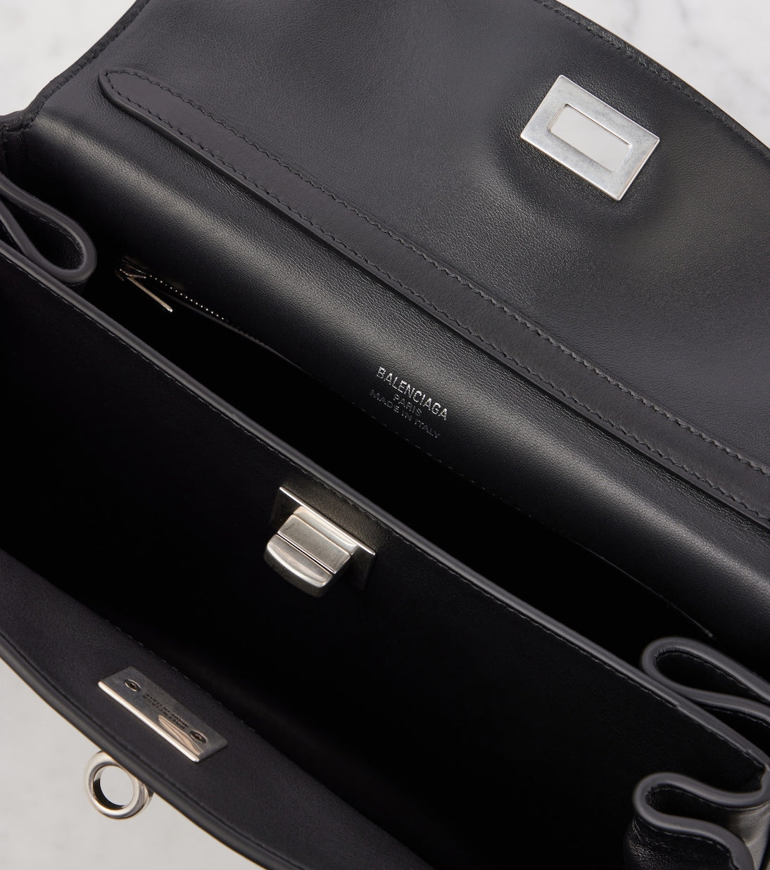 Balenciaga - Rodeo Small leather top-handle bag