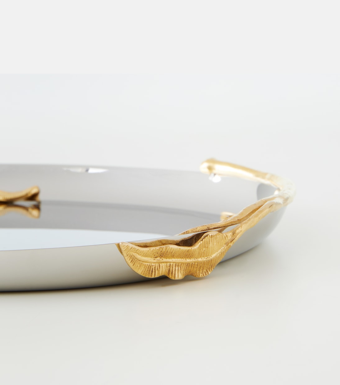 L'Objet - Fern Medium 24kt gold-plated tray