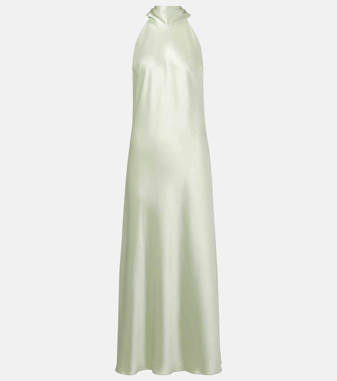 Galvan - Sienna scarf-detail satin maxi dress