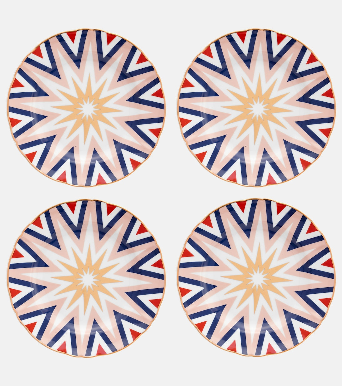 Bitossi - Folgore set of 4 dessert plates