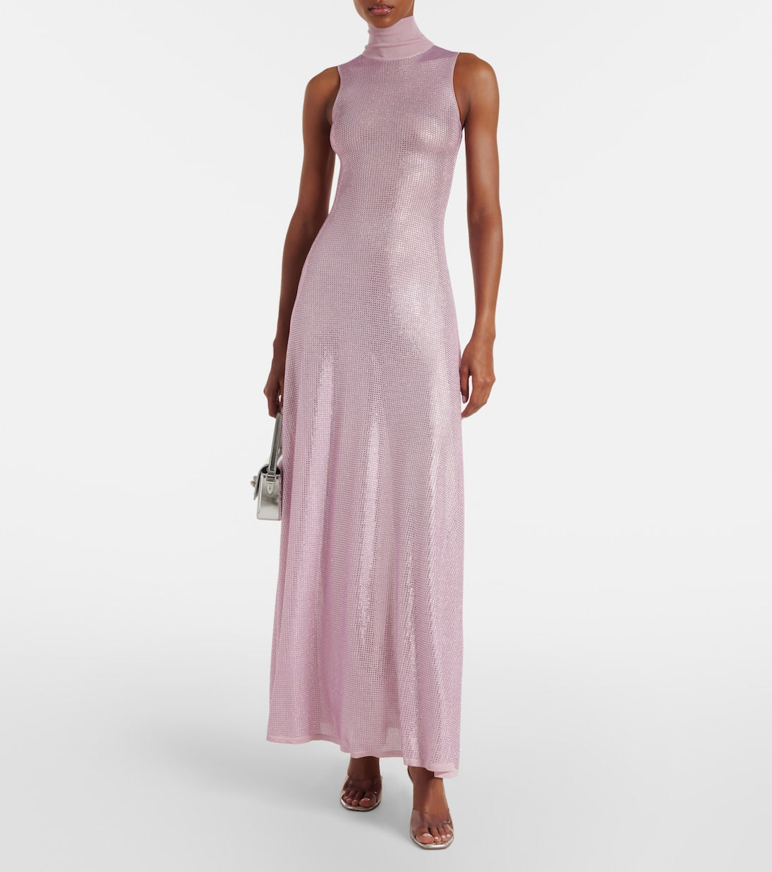 David Koma - Ruched sequined maxi dress