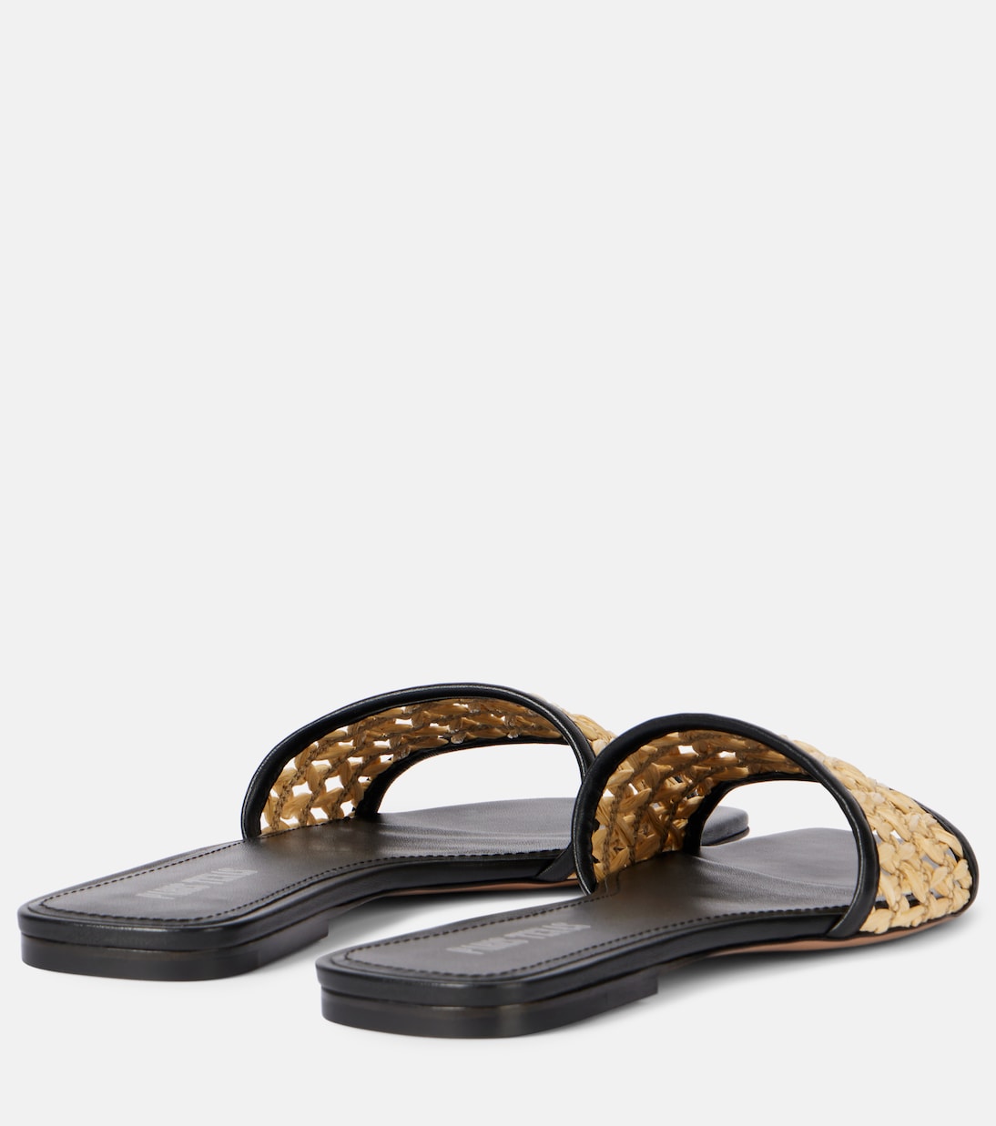 Paris Texas - Ava 50 leather-trimmed mules