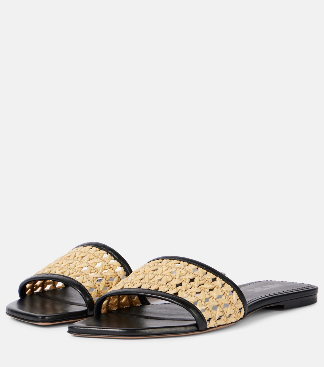 Paris Texas - Ava 50 leather-trimmed mules