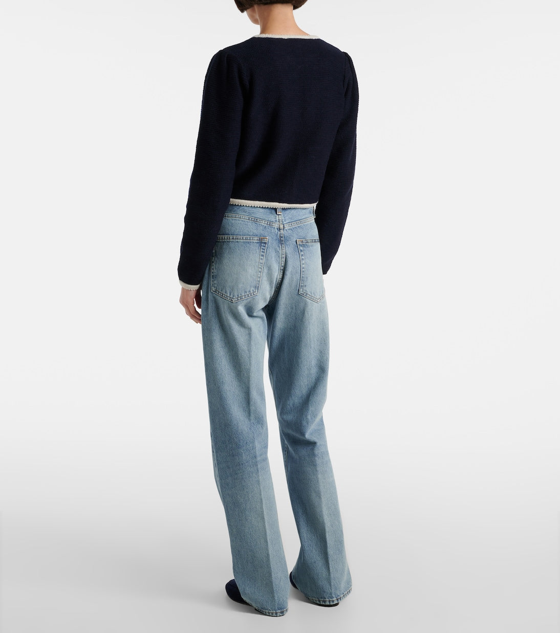 Frame - Corded Cardi knitted wool and cotton top