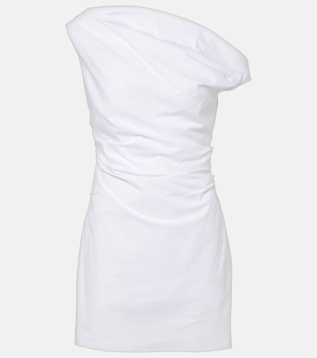 Staud - Phare draped cotton minidress