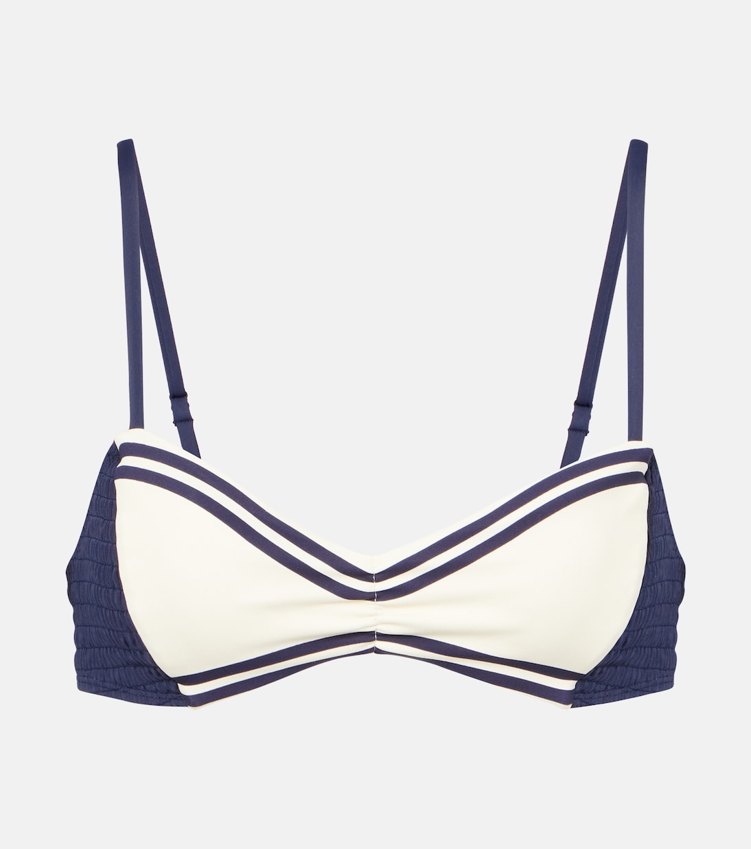 Alémais - Marine smocked bikini top