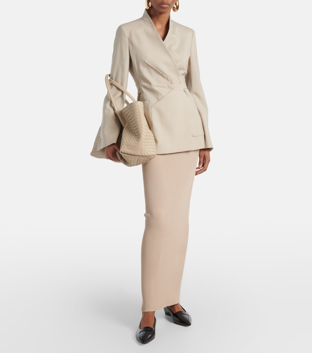 Max Mara - Aprile1234 high-rise crêpe maxi skirt