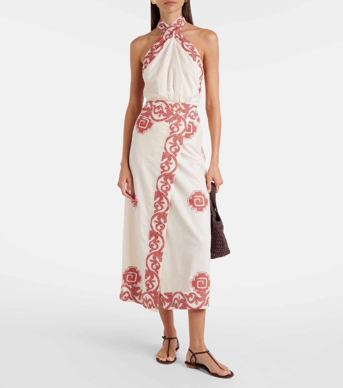 Johanna Ortiz - Printed cotton midi dress
