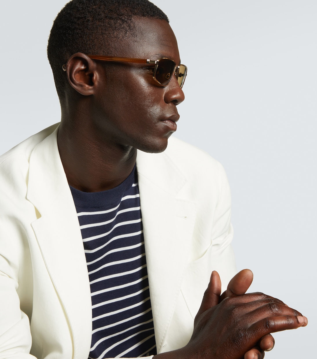 Brunello Cucinelli - Jarama rectangular sunglasses