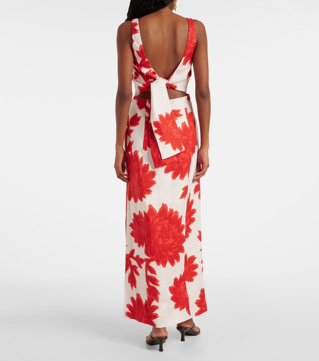 SIR - Floral linen maxi dress
