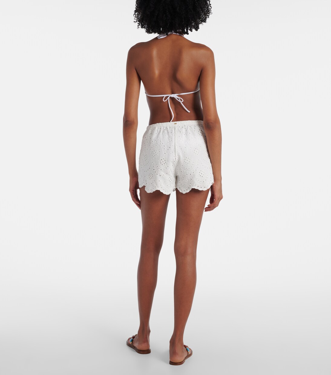 Poupette St Barth - Cruse broderie anglaise cotton shorts