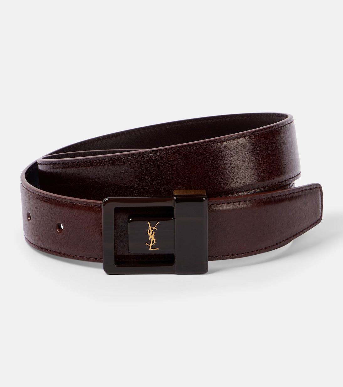 Saint Laurent - La 66 leather belt