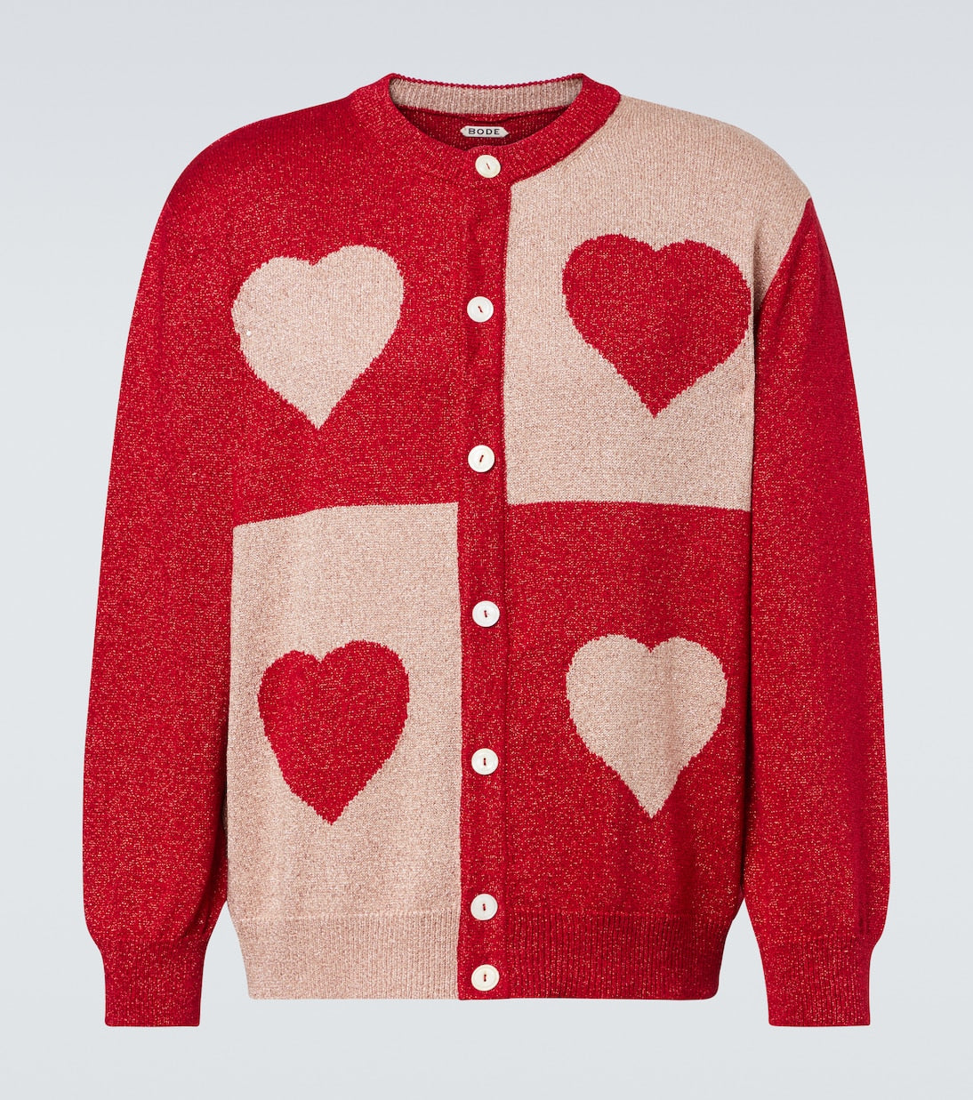 Bode - Lamé jacquard cardigan