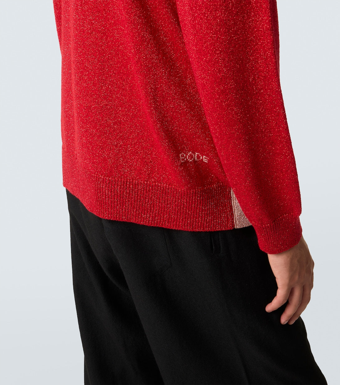 Bode - Lamé jacquard cardigan