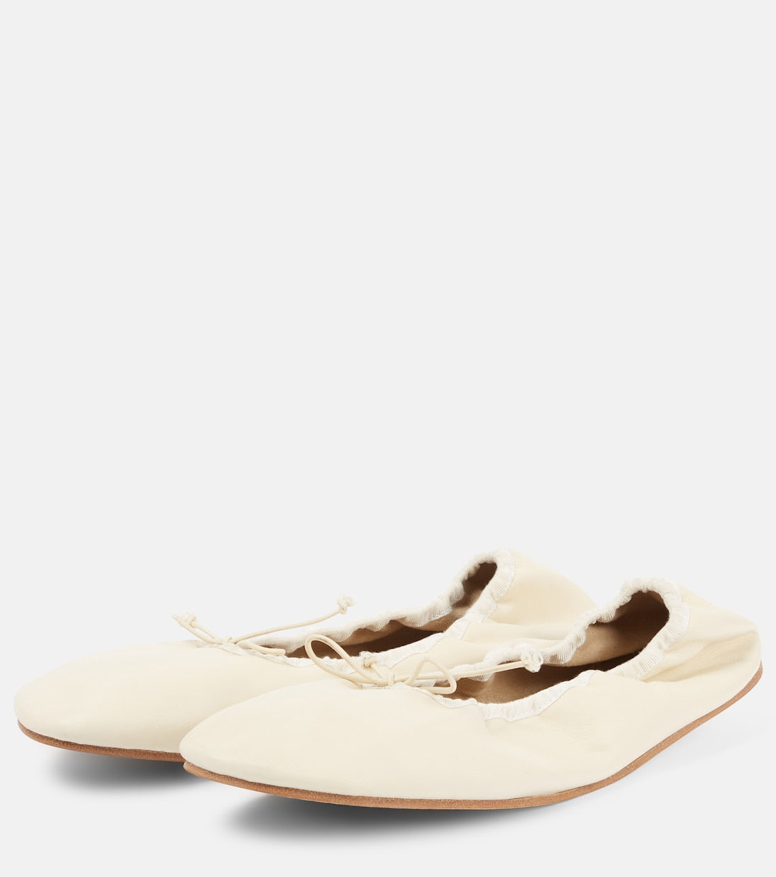 The Row - Round leather ballet flats
