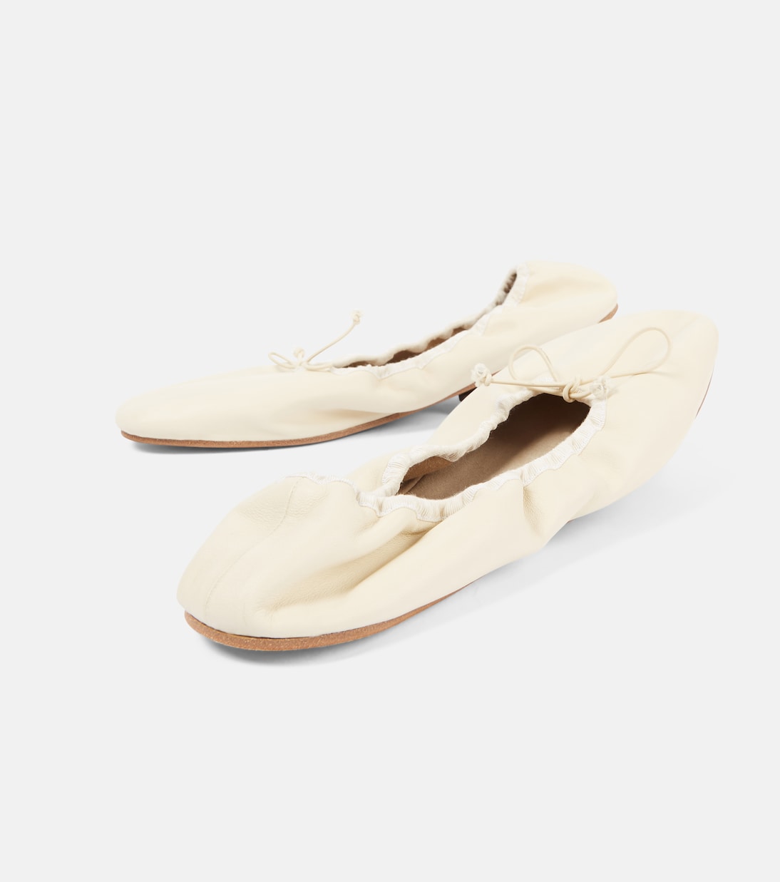 The Row - Round leather ballet flats