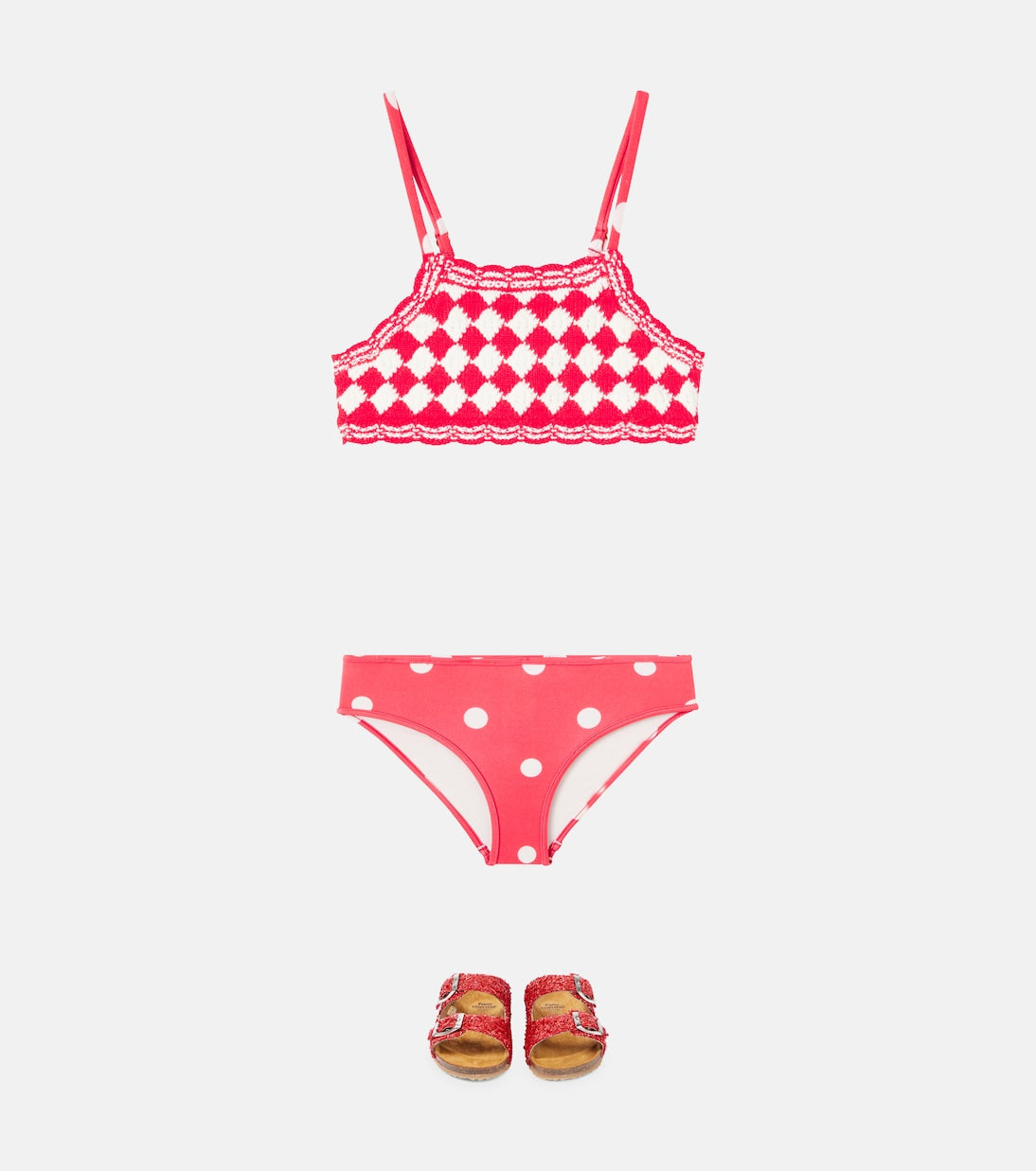 Zimmermann Kids - Scarborough knitted bikini