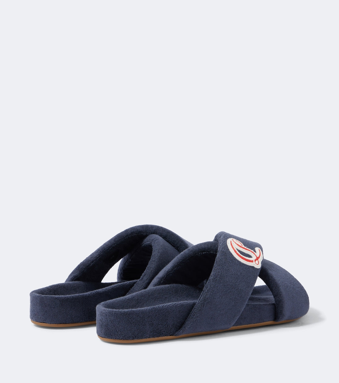 Christian Louboutin - Bizzu embroidered logo slides