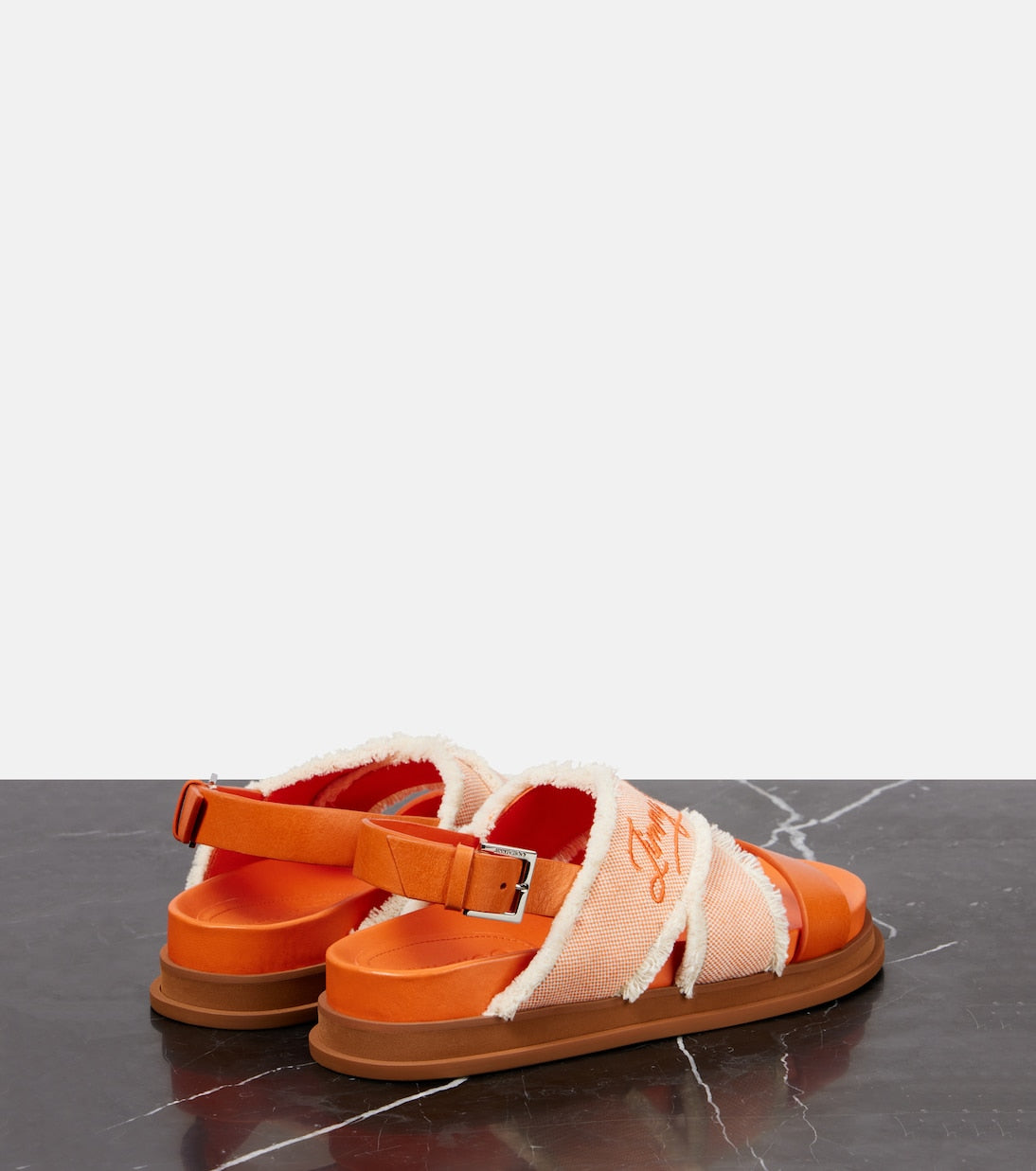 Jimmy Choo - Joa canvas and leather sandals