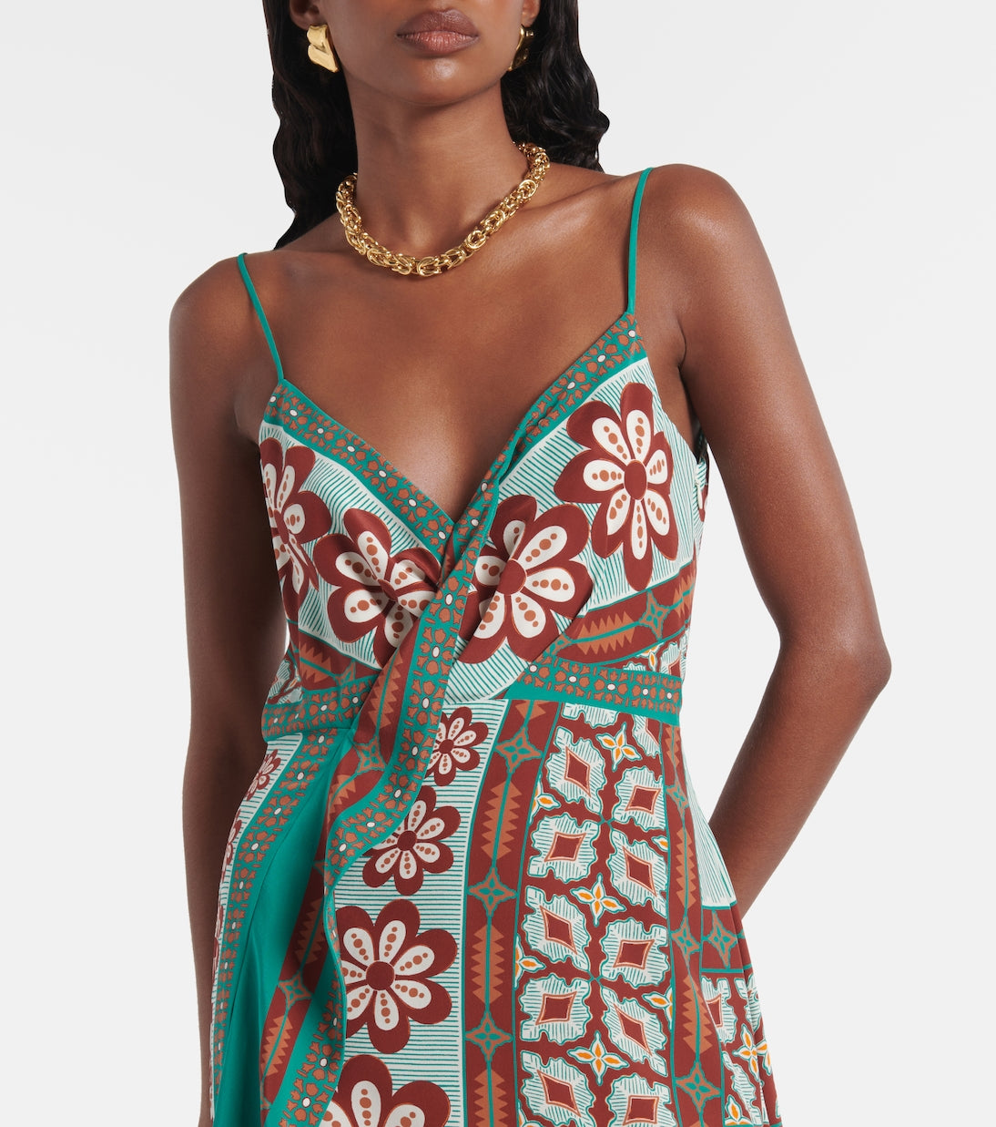 La DoubleJ - Turn Around silk crêpe de chine maxi dress
