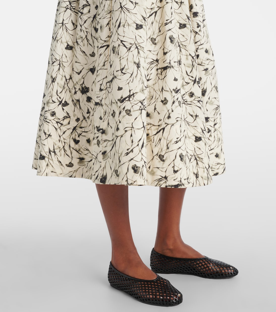 Proenza Schouler - White Label Austin cotton poplin midi skirt