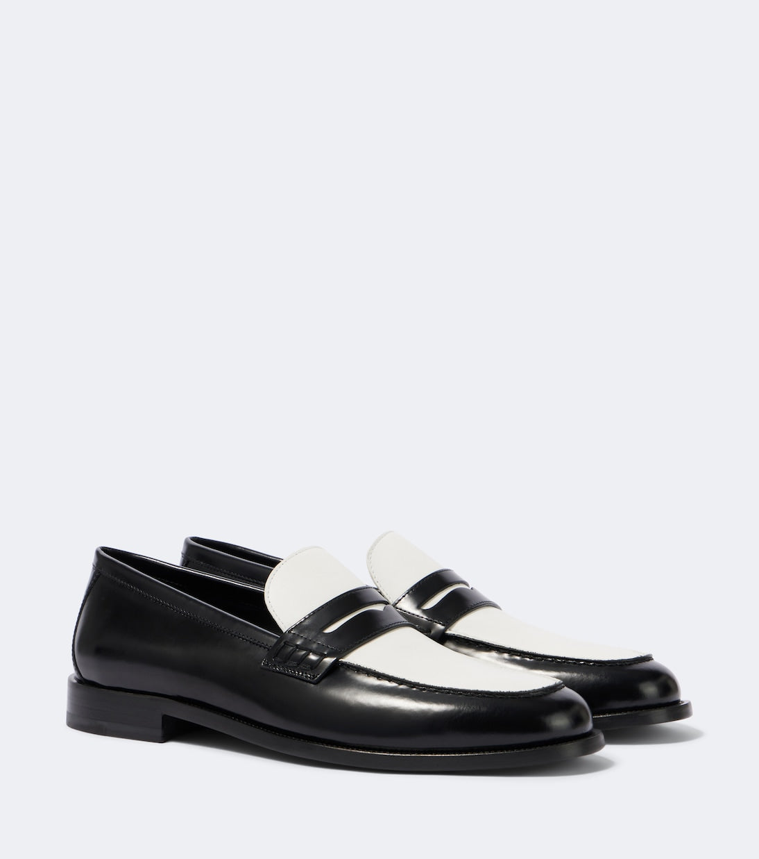 Manolo Blahnik - Perry leather penny loafers