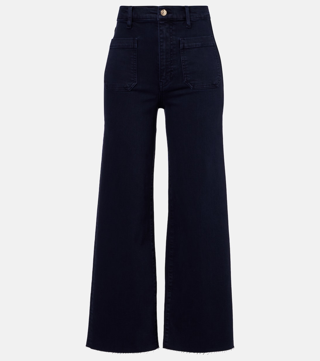 Frame - Anchor high-rise ankle wide-leg jeans